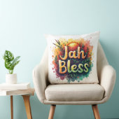 Coussin Jah Bless Reggae Watercolor  (Chaise)