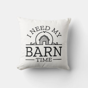 Coussin J'ai besoin de mon temps de grange