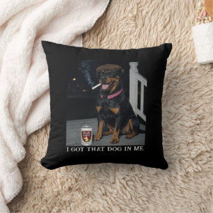Coussin J'ai Ce Chien En Moi, Drôle De Mème De Doberman Pi