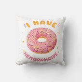 Coussin J'ai des hémorroïdes (Recto)