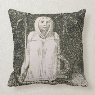 Coussin J'ai dit à l'art de mille de ver ma mère et mon