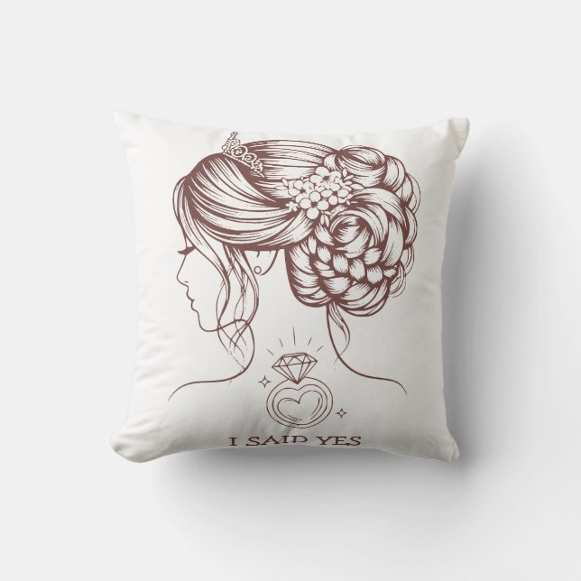 Coussin j'ai dit oui (Recto)