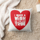 Coussin J'AI FAIT UN COEUR D'Amour SOUHAITABLE (Couverture)