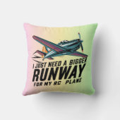 Coussin J'ai juste besoin d'une piste plus grande pour mon (Verso)