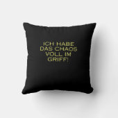 Coussin J'ai le chaos bien en main (Verso)