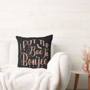 Coussin J'ai mis le livre à BOUJEE Halloween