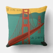Coussin J'ai quitté mon coeur à San Francisco - personnali (Verso)
