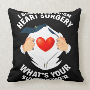 Coussin J'ai survécu Chirurgie du coeur ouvert Bypass Coe