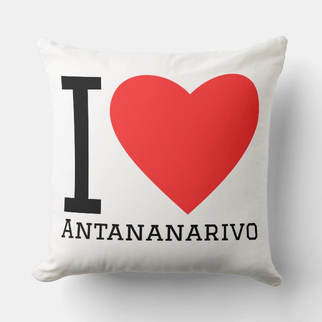 Coussin J'aime Antanarivo (Recto)