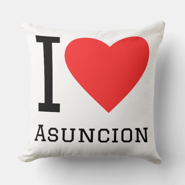 Coussin J'aime Asunción  (Recto)