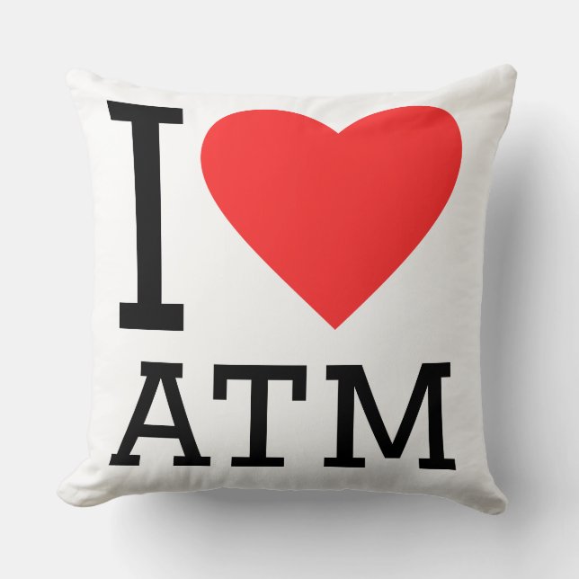 Coussin j'aime atm (Recto)