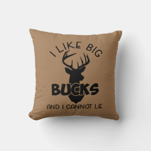 Coussin J'Aime Big Bucks Et Je Ne Peux Pas Mentir