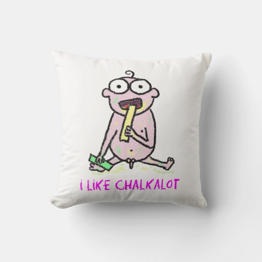 Coussin J'aime Chalkalot (Recto)