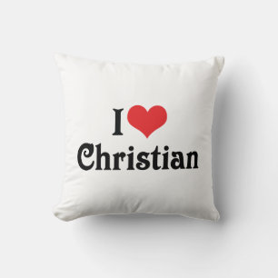 Coussin J'aime Christian