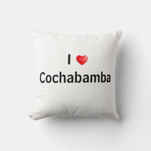 Coussin J'aime Cochabamba