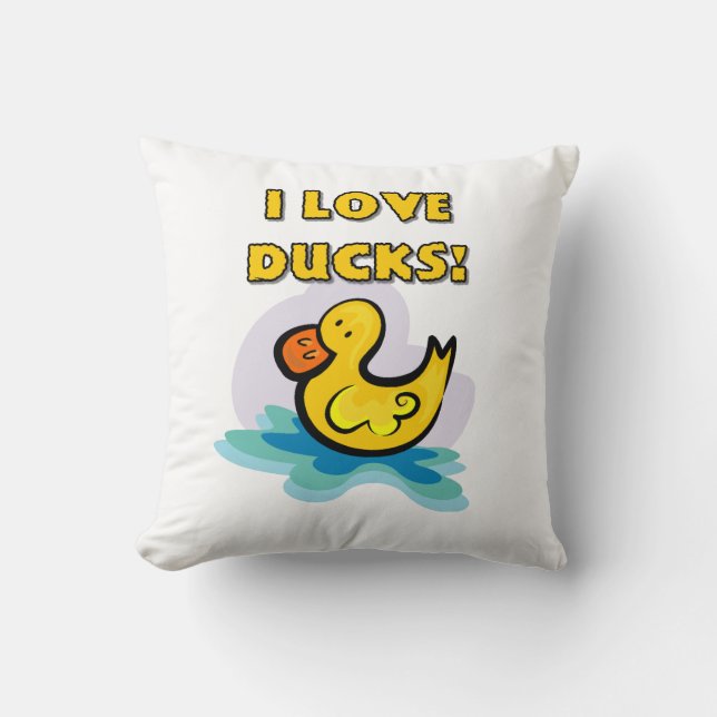 Coussin J'aime des canards (Recto)