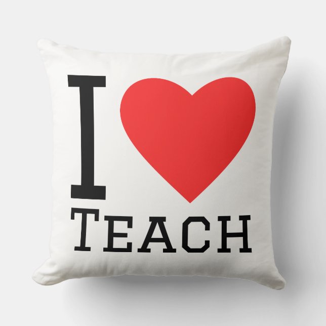 Coussin J'aime enseigner (Recto)