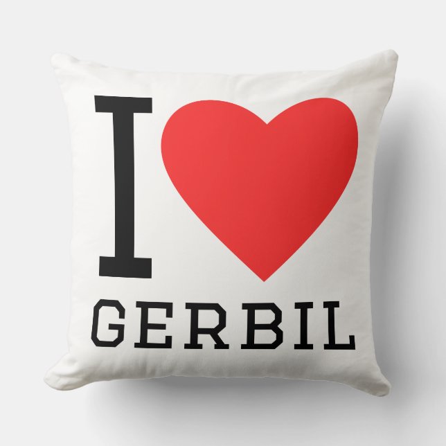 Coussin J'aime Gerber (Recto)