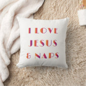 Coussin J'aime Jésus et Naps (Couverture)