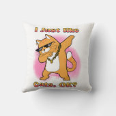 Coussin J'aime juste les chats, OK Chat qui dabbe (Verso)