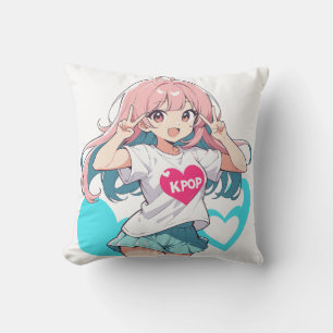 Coussin J'aime K-POP - Kポップ, 케이팝