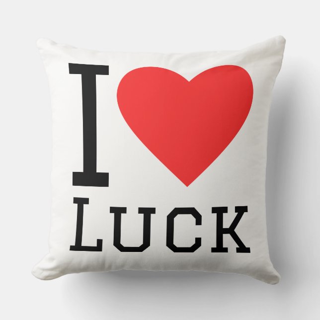 Coussin J'aime la chance (Recto)