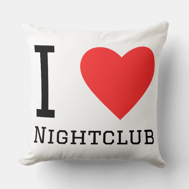 Coussin J'aime la discothèque (Recto)