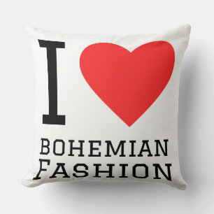 Coussin J'aime la mode bohémienne