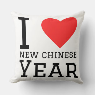Coussin J'aime la nouvelle année chinoise