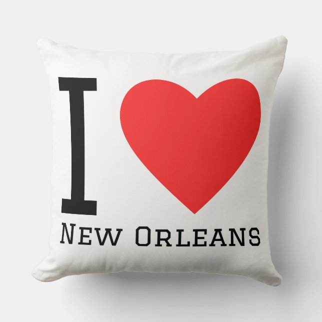 Coussin J'aime La Nouvelle-Orléans  (Recto)