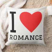 Coussin J'aime la romance (Couverture)