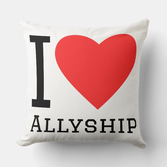 Coussin J'aime l'alliance (Recto)