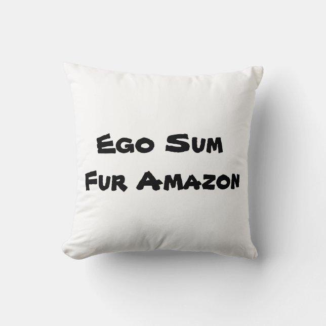 Coussin J'Aime L'Amazonie (Recto)
