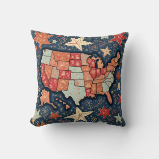 Coussin j'aime l'amérique