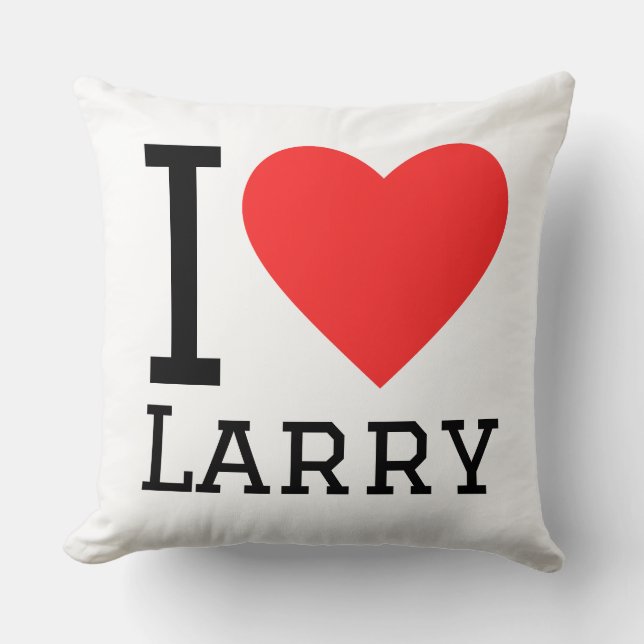 Coussin J'aime larry (Recto)
