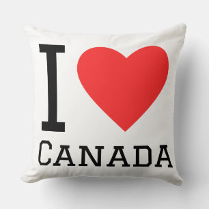 Coussin J'aime le Canada