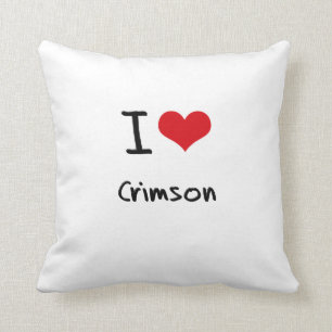 Coussin J'aime le cramoisi