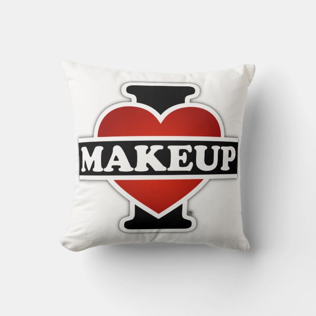 Coussin J'aime le maquillage (Recto)