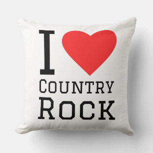 Coussin J'aime le rock country