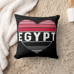 Coussin J'aime l'Egypte, le coeur égyptien