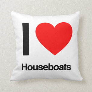 Coussin j'aime les bateaux à moteur