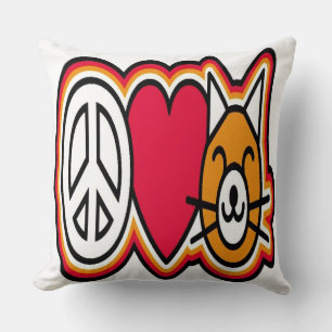 Coussin J'aime les chats