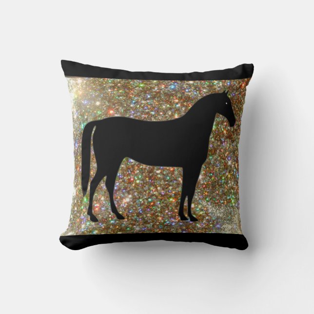 Coussin J'Aime Les Chevaux Éclairer L'Oreiller (Recto)