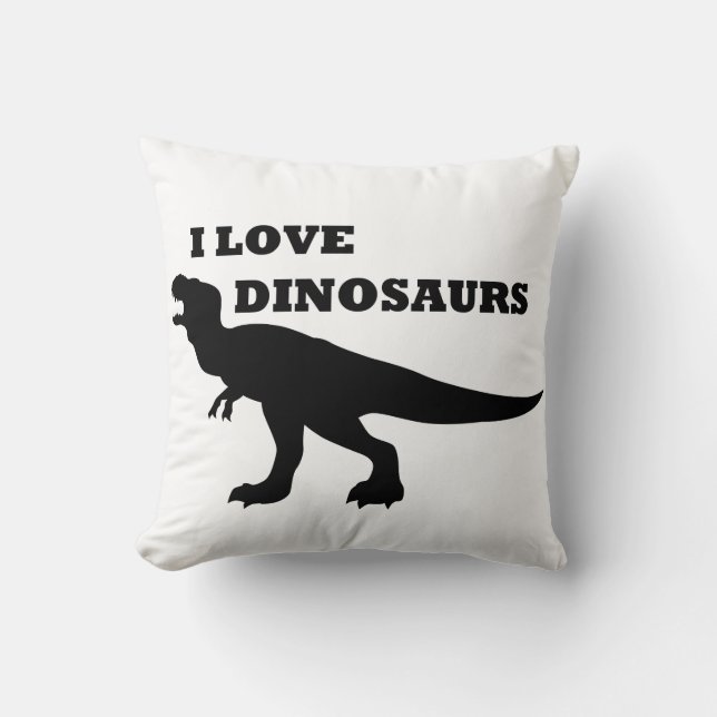 Coussin J'Aime Les Dinosaures ! (Recto)
