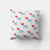 Coussin J'Aime Les Enfants Jeter L'Oreiller (Verso)