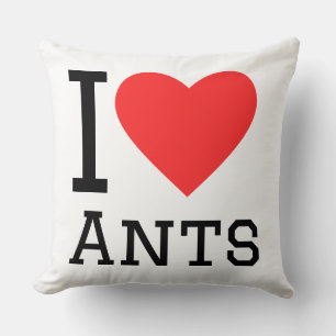 Coussin J'aime les fourmis