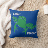 Coussin J'Aime Les Grenouilles (Couverture)