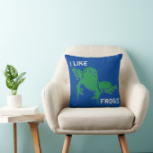 Coussin J'Aime Les Grenouilles (Chaise)