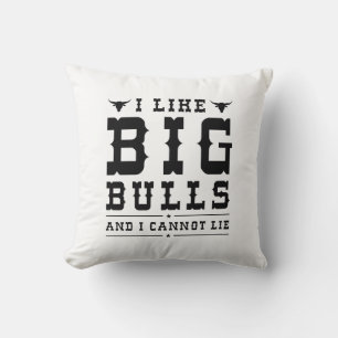 Coussin J'Aime Les Gros Bulles Et Je Ne Peux Pas Mentir