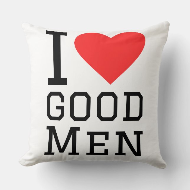 Coussin J'aime les hommes bien (Recto)